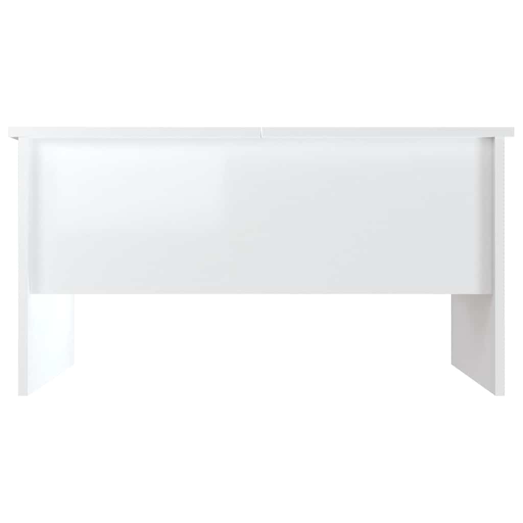 Coffee Table High Gloss White 80x50x42,5 cm Engineered Wood