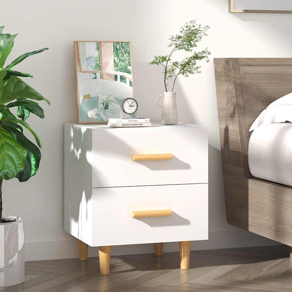 811970 vidaXL Bed Cabinet White 40x35x47,5 cm