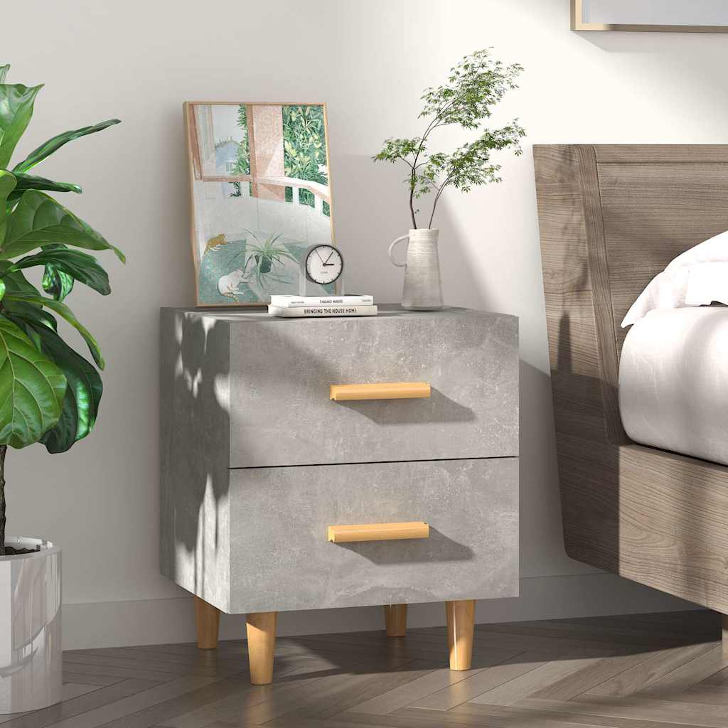 Bed Cabinet Concrete Grey 40x35x47,5 cm