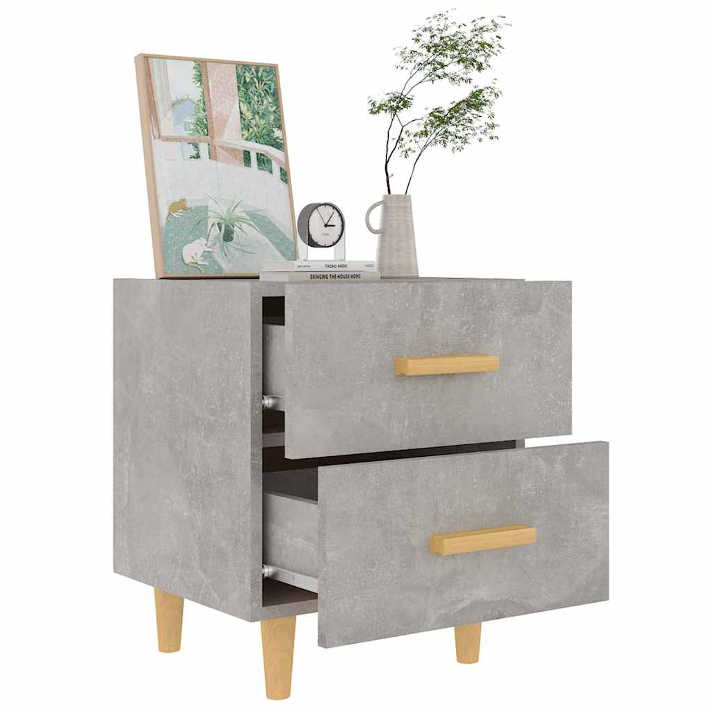 Bed Cabinets 2 pcs Concrete Grey 40x35x47,5 cm