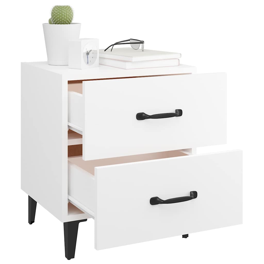 Bedside Cabinet White 40x35x47,5 cm