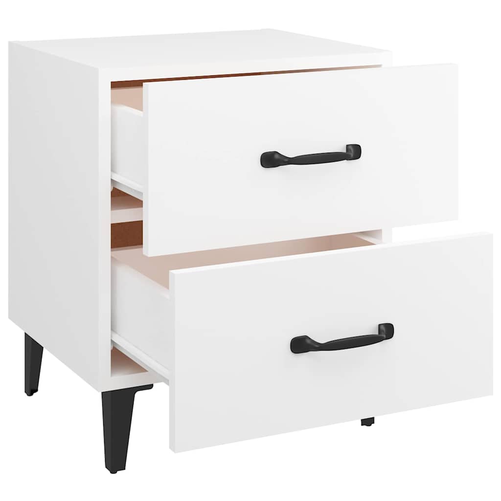 Bedside Cabinets 2pcs White 40x35x47,5 cm