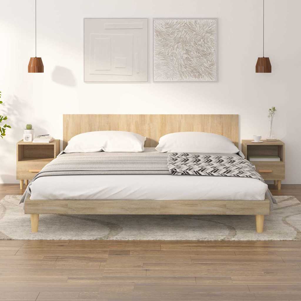 Bedside Cabinets 2 pcs Sonoma Oak 40x35x47 cm