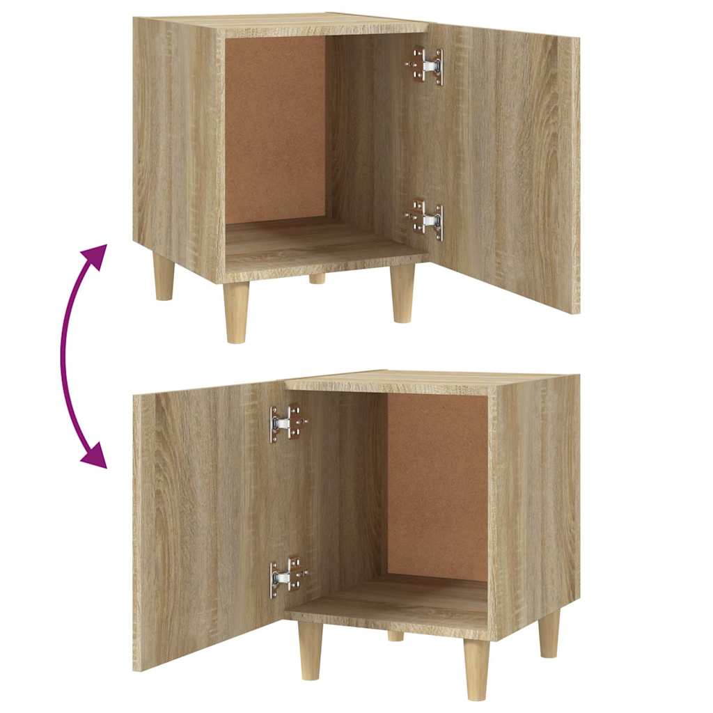 Bedside Cabinet Sonoma Oak Engineered Wood