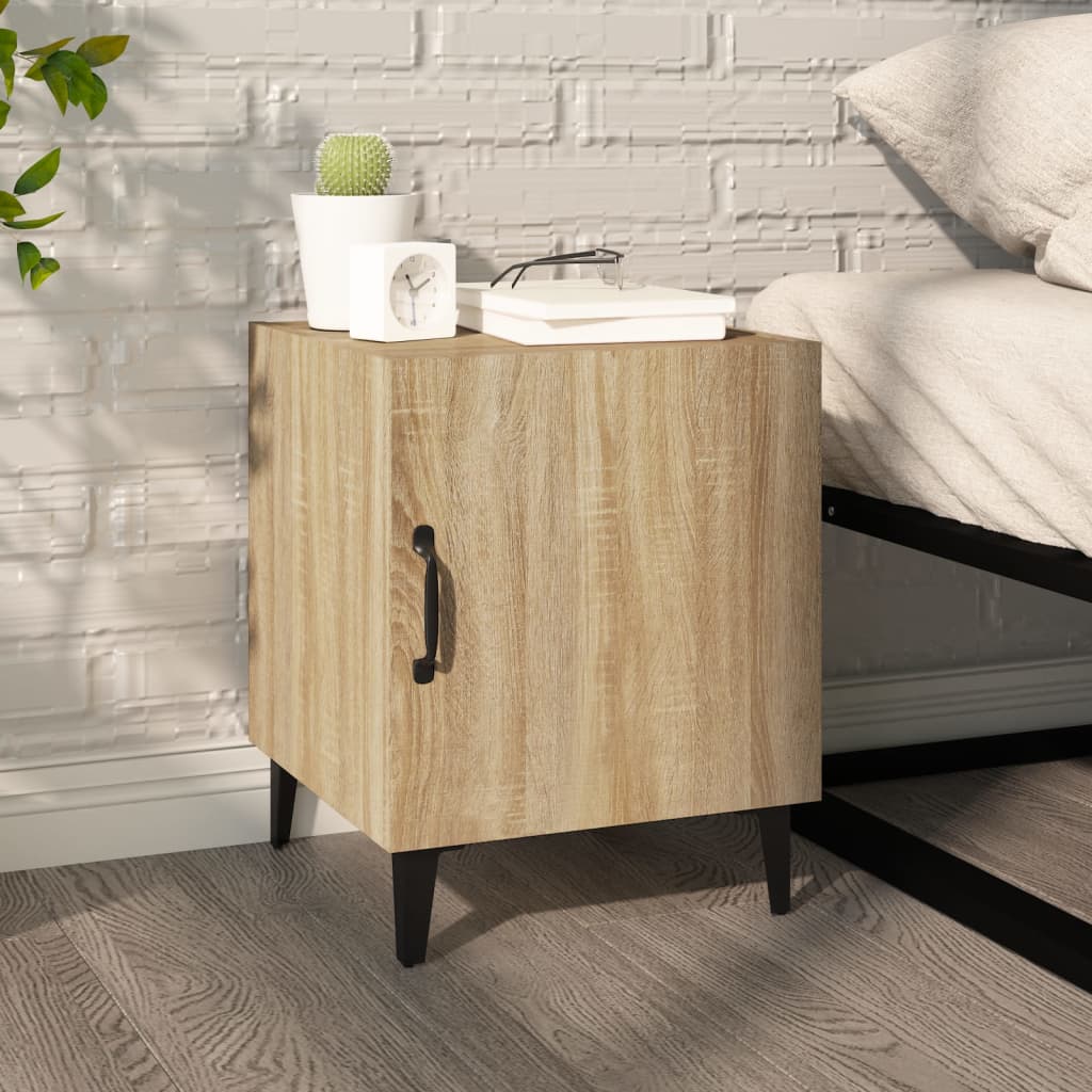 Bedside Cabinets 2 pcs Sonoma Oak Engineered Wood
