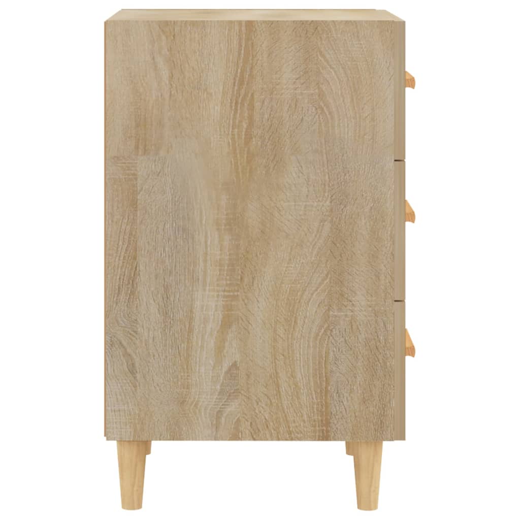 vidaXL Bedside Cabinet Sonoma Oak 40x40x66 cm Engineered Wood