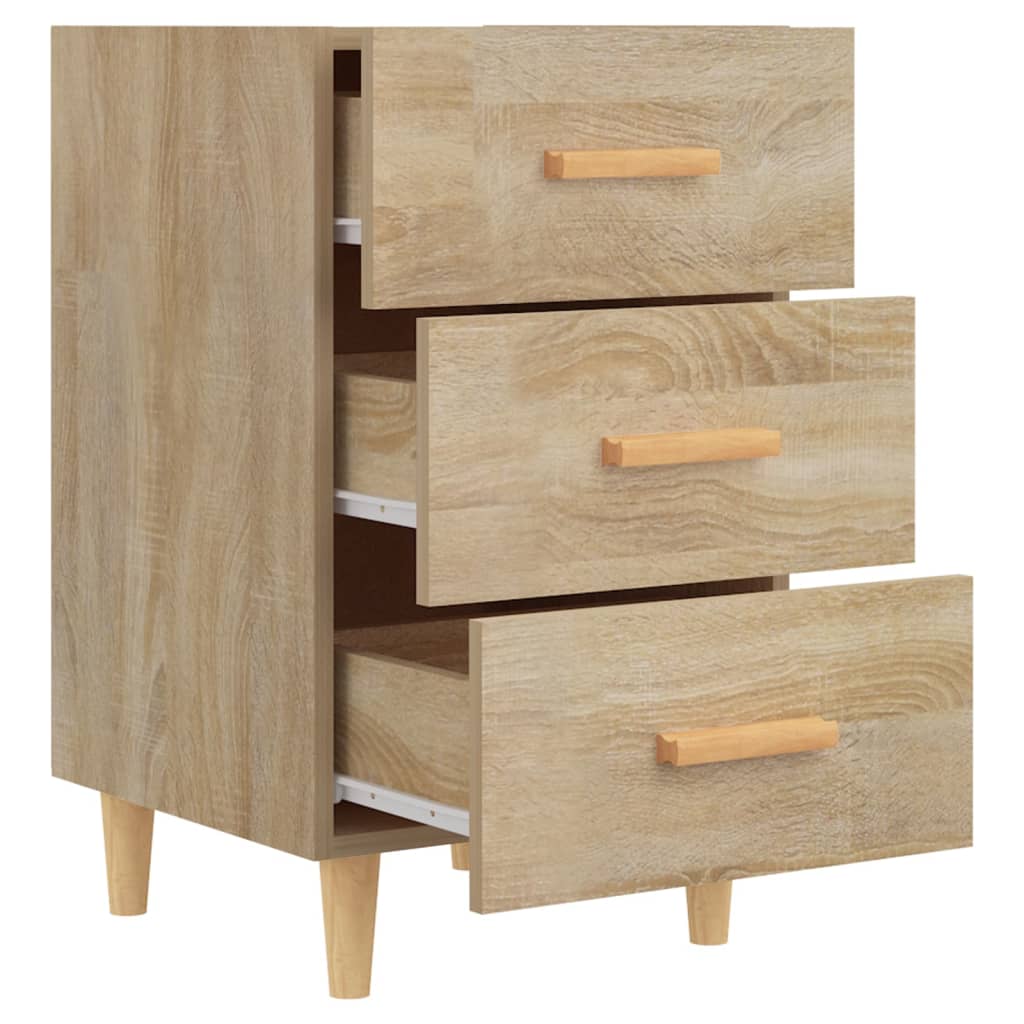 vidaXL Bedside Cabinet Sonoma Oak 40x40x66 cm Engineered Wood