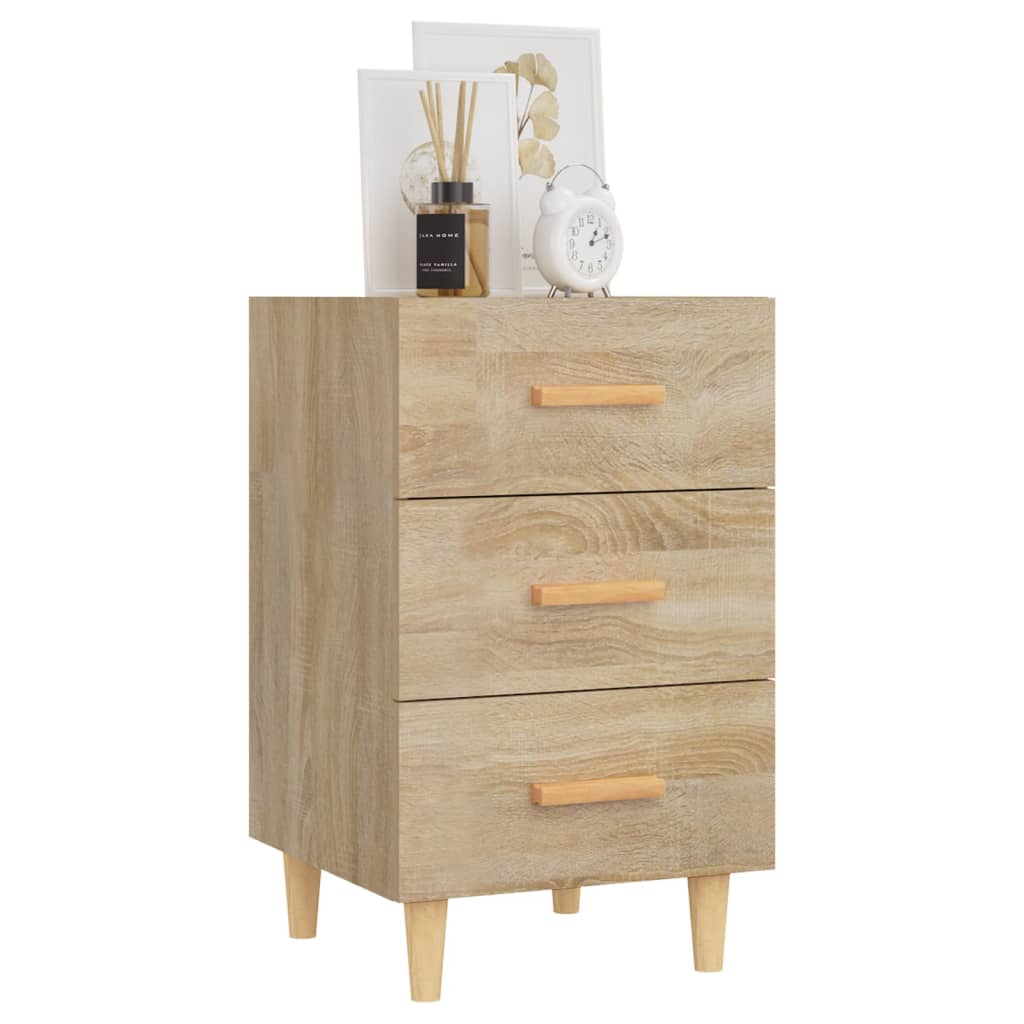 vidaXL Bedside Cabinet Sonoma Oak 40x40x66 cm Engineered Wood