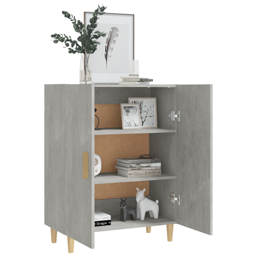 Sideboard Concrete Grey 70x34x90 cm Engineered Wood