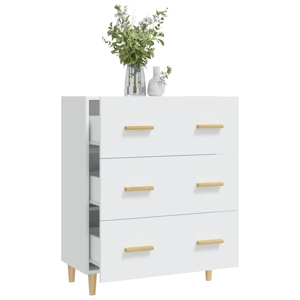 812150 vidaXL Sideboard White 70x34x90 cm Engineered Wood