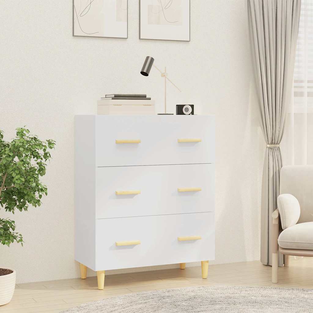 812150 vidaXL Sideboard White 70x34x90 cm Engineered Wood