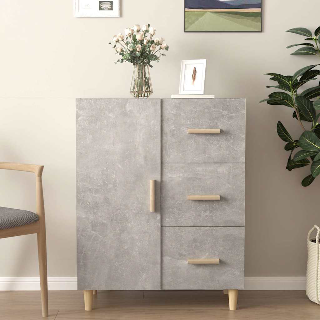 Sideboard Concerte Grey 69,5x34x90 cm Engineered Wood
