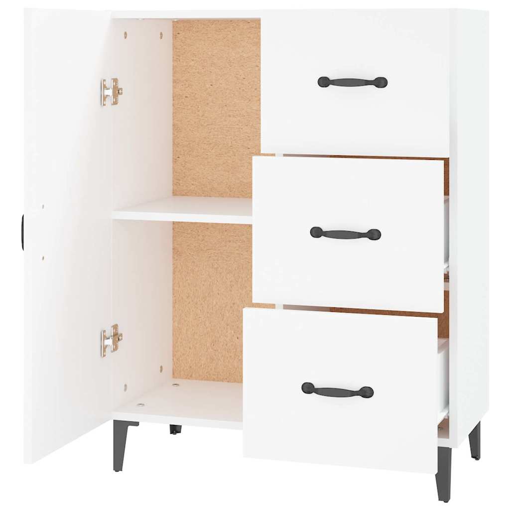 Sideboard White 69,5x34x90 cm Engineered Wood