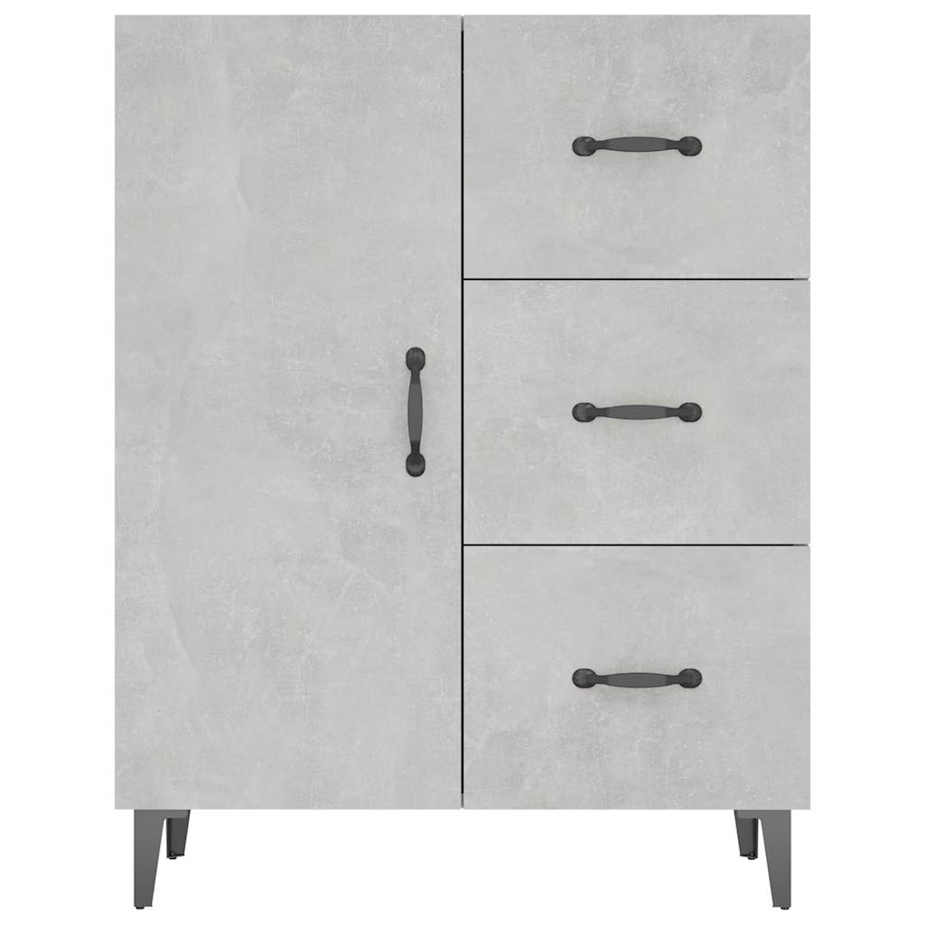 Sideboard Concrete Grey 69,5x34x90 cm Engineered Wood