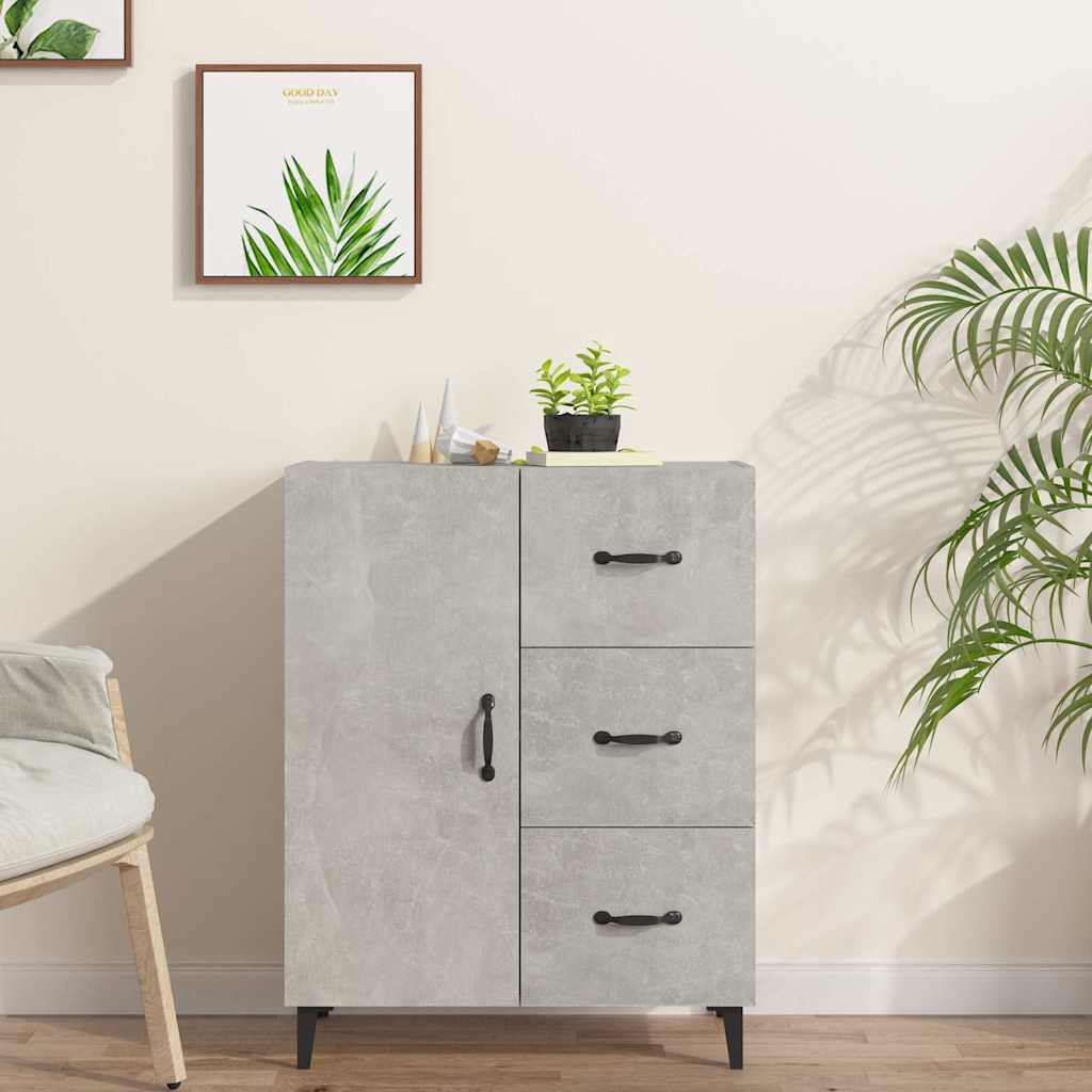 Sideboard Concrete Grey 69,5x34x90 cm Engineered Wood