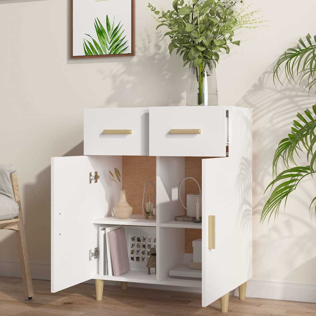 Sideboard White 69,5x34x89 cm Engineered Wood