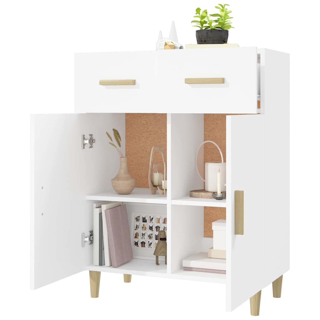 Sideboard White 69,5x34x89 cm Engineered Wood