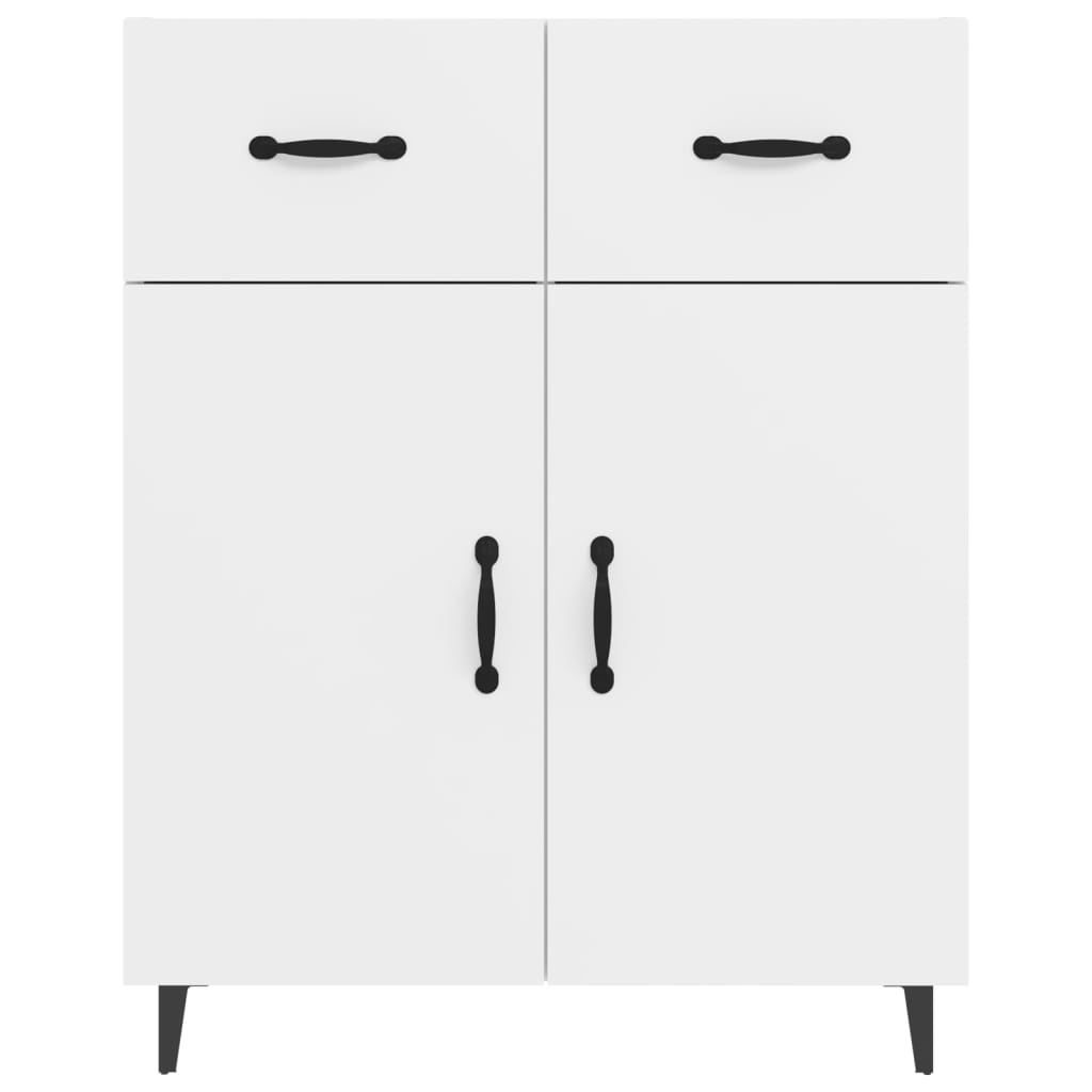Sideboard White 69.5x34x90 cm Engineered Wood
