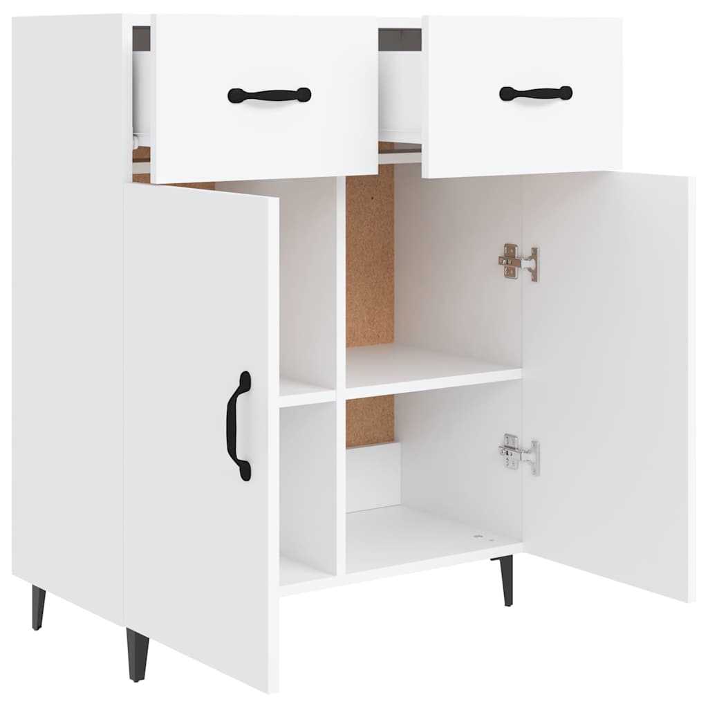 Sideboard White 69,5x34x90 cm Engineered Wood