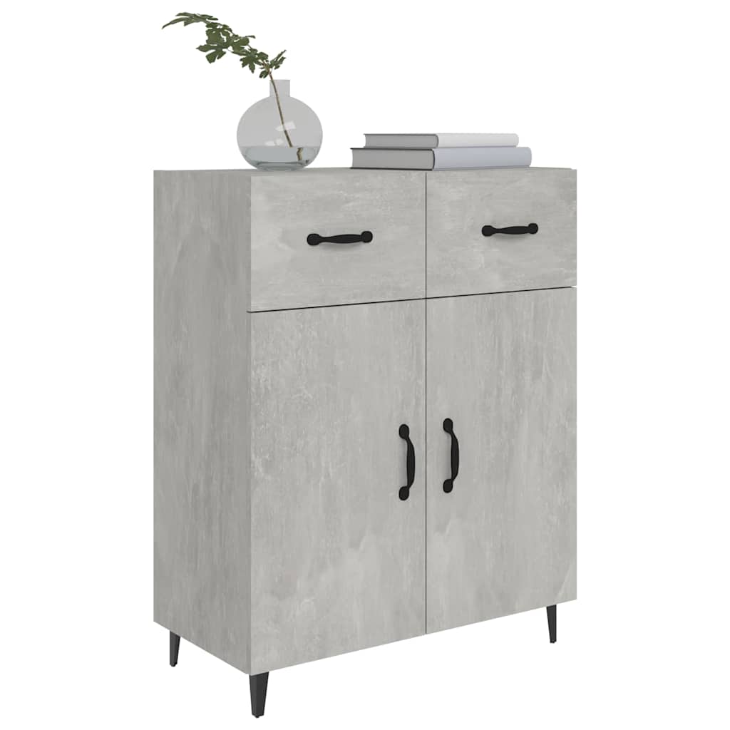 Sideboard Concrete Grey 69,5x34x90 cm Engineered Wood