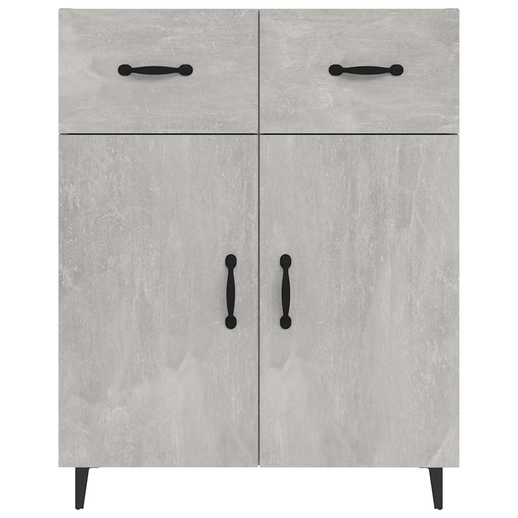 Sideboard Concrete Grey 69,5x34x90 cm Engineered Wood