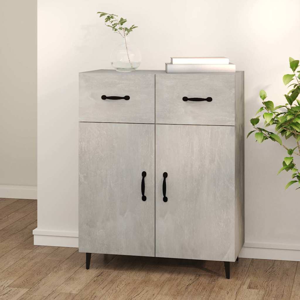 Sideboard Concrete Grey 69,5x34x90 cm Engineered Wood