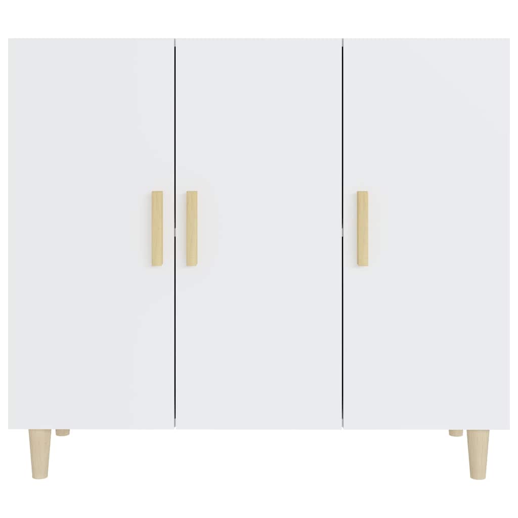 Sideboard White 90x34x80 cm Engineered Wood