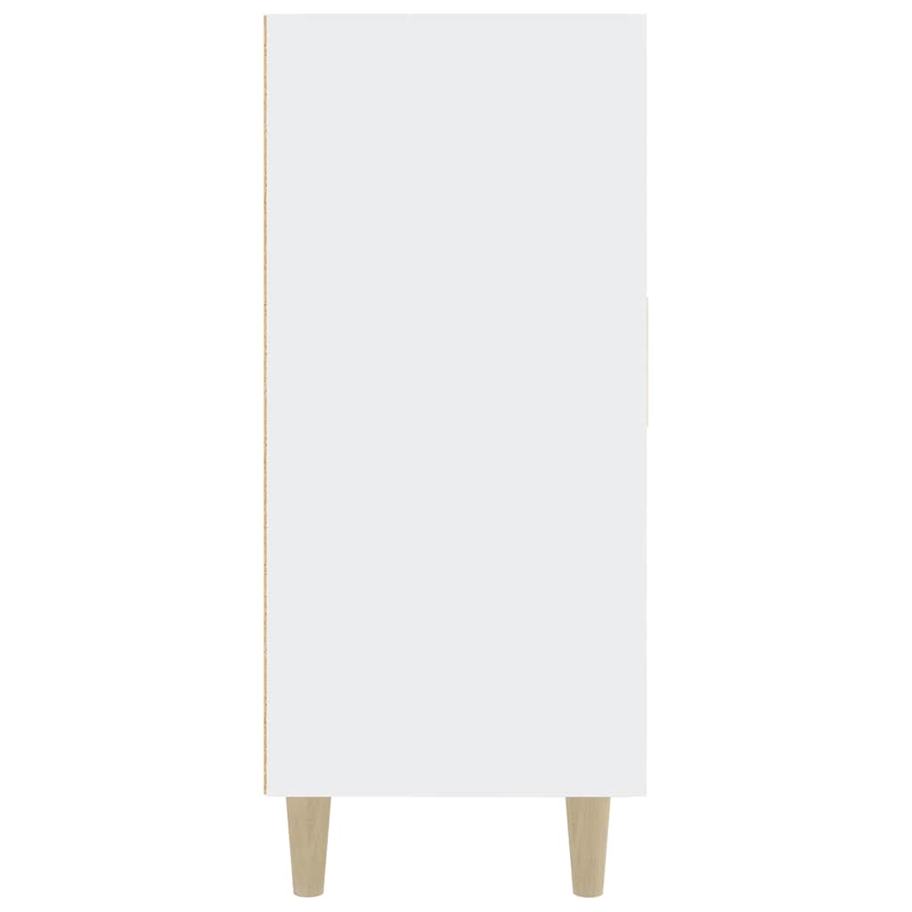 Sideboard White 90x34x80 cm Engineered Wood