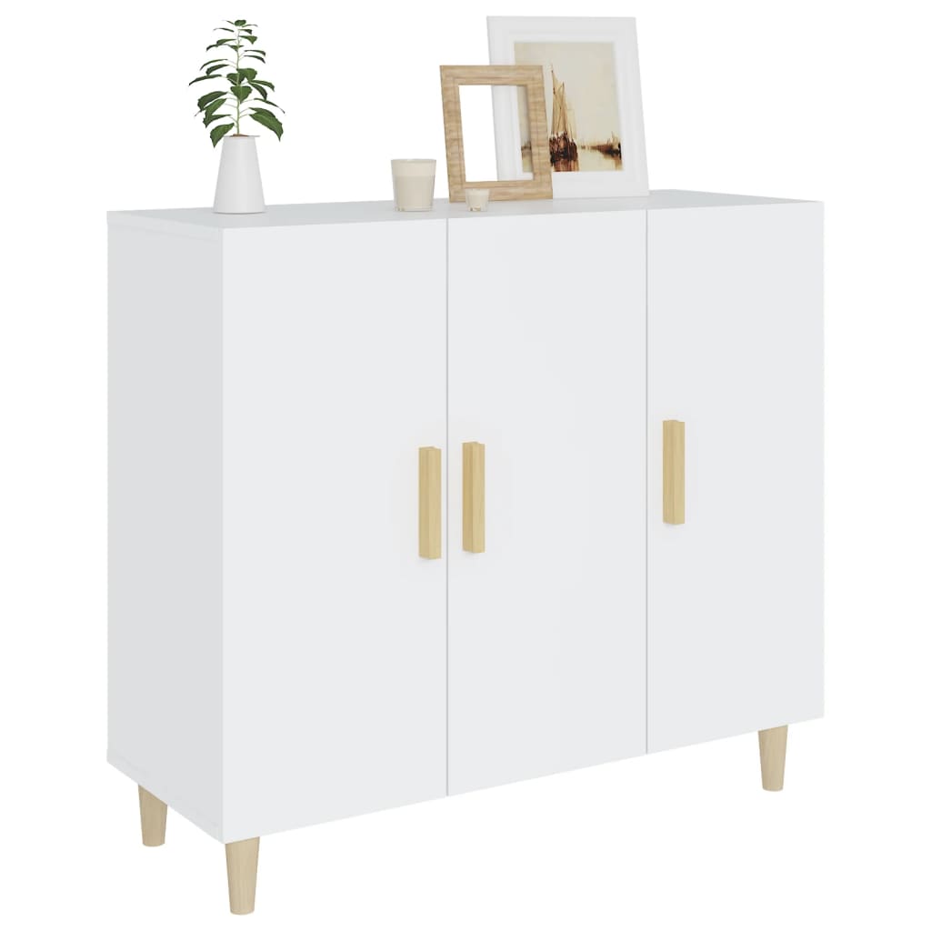 vidaXL Sideboard White 90x34x80 cm Engineered Wood