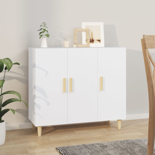 vidaXL Sideboard White 90x34x80 cm Engineered Wood