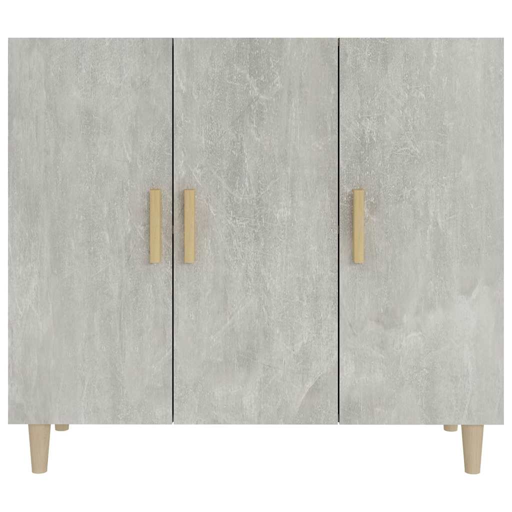 Sideboard Concrete Grey 90x34x80 cm Engineered Wood