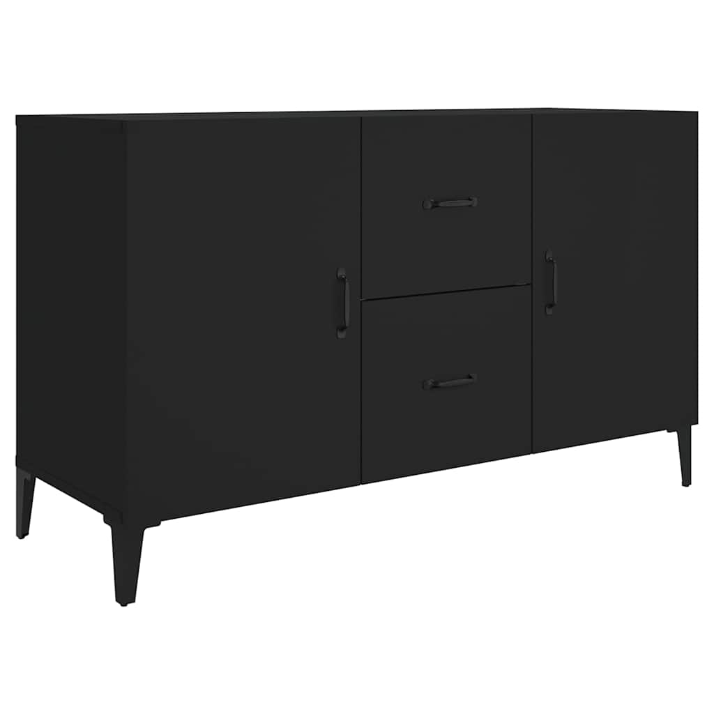 Sideboard Black 100x36x60 cm Engineered Wood