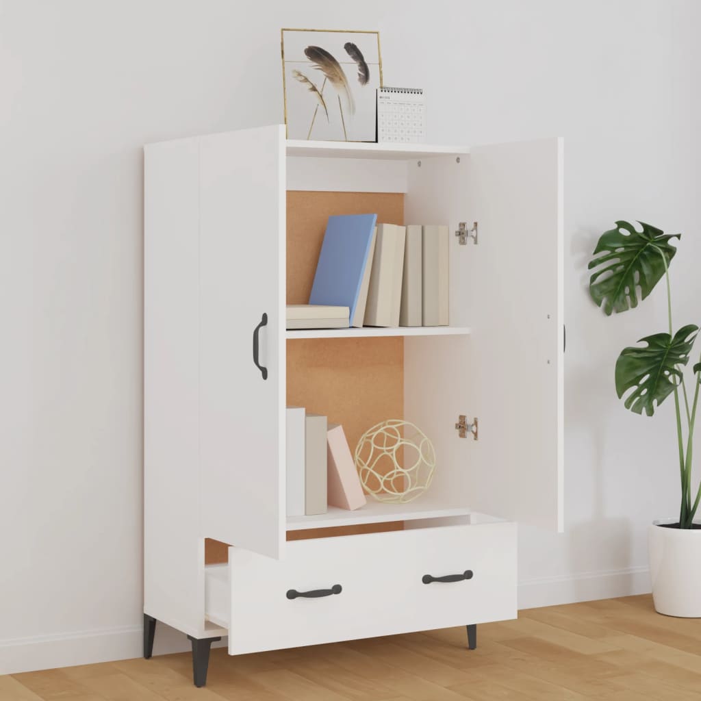 Highboard | White | Engineered wood | Tall | Highboard | Rectangular