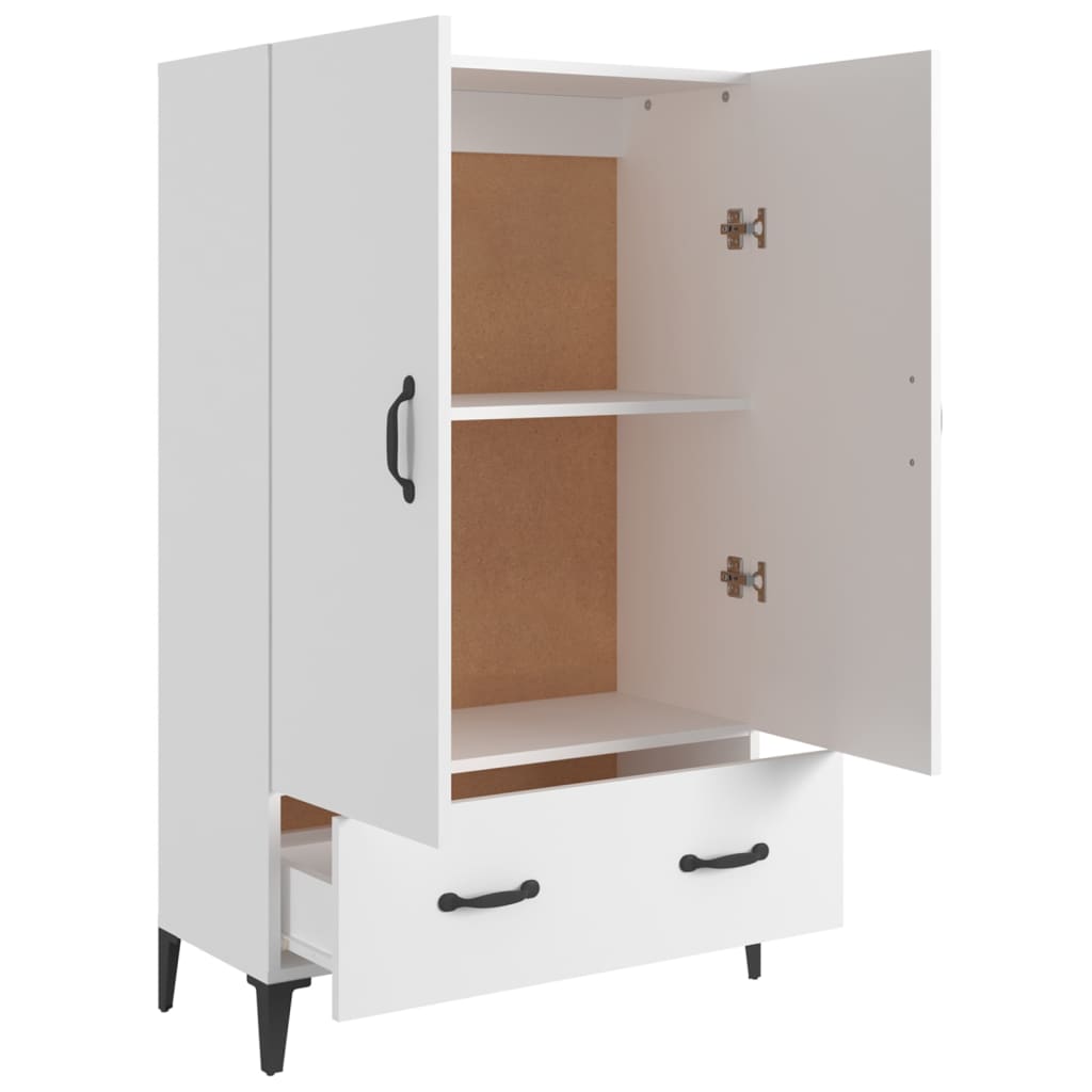 Highboard | White | Engineered wood | Tall | Highboard | Rectangular