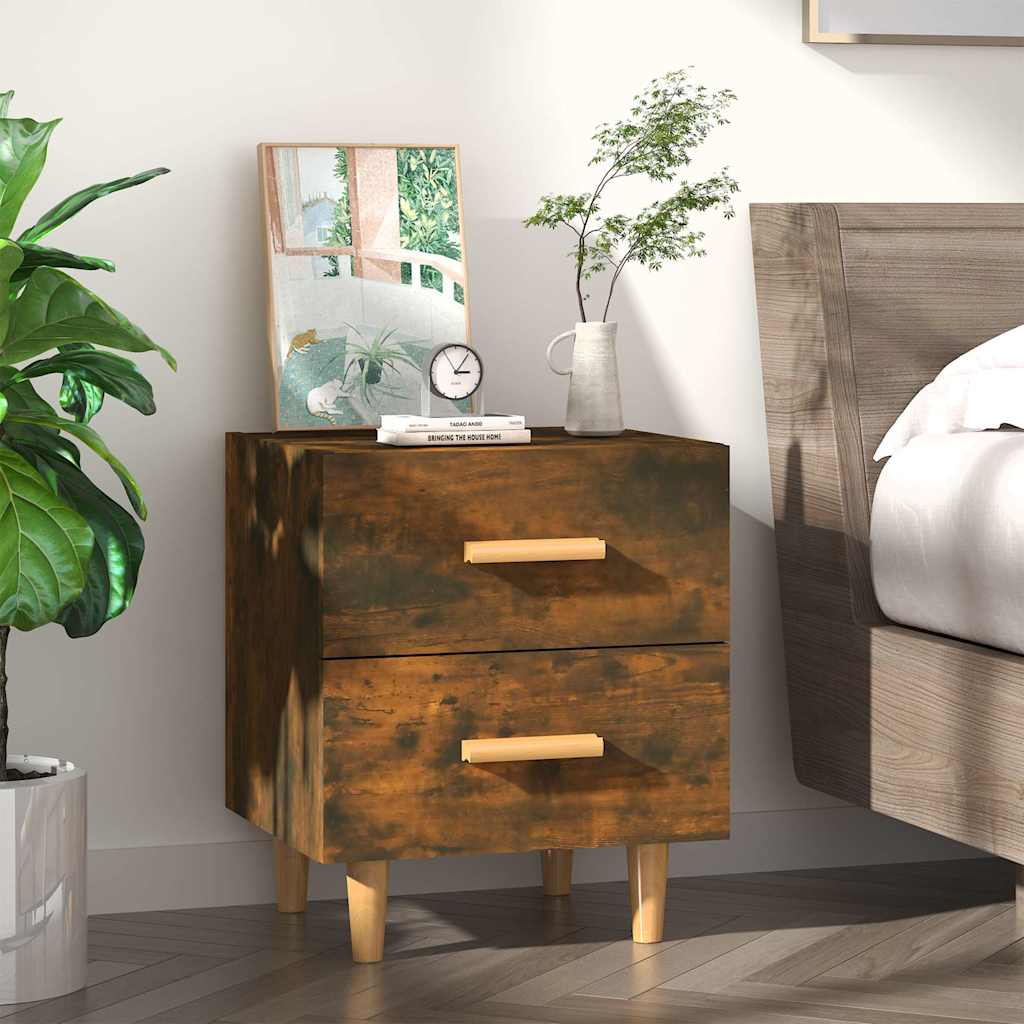 Bed Cabinet Smoked Oak 40x35x47,5 cm