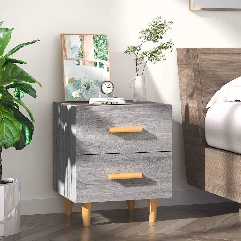 Bed Cabinet Grey Sonoma 40x35x47,5 cm