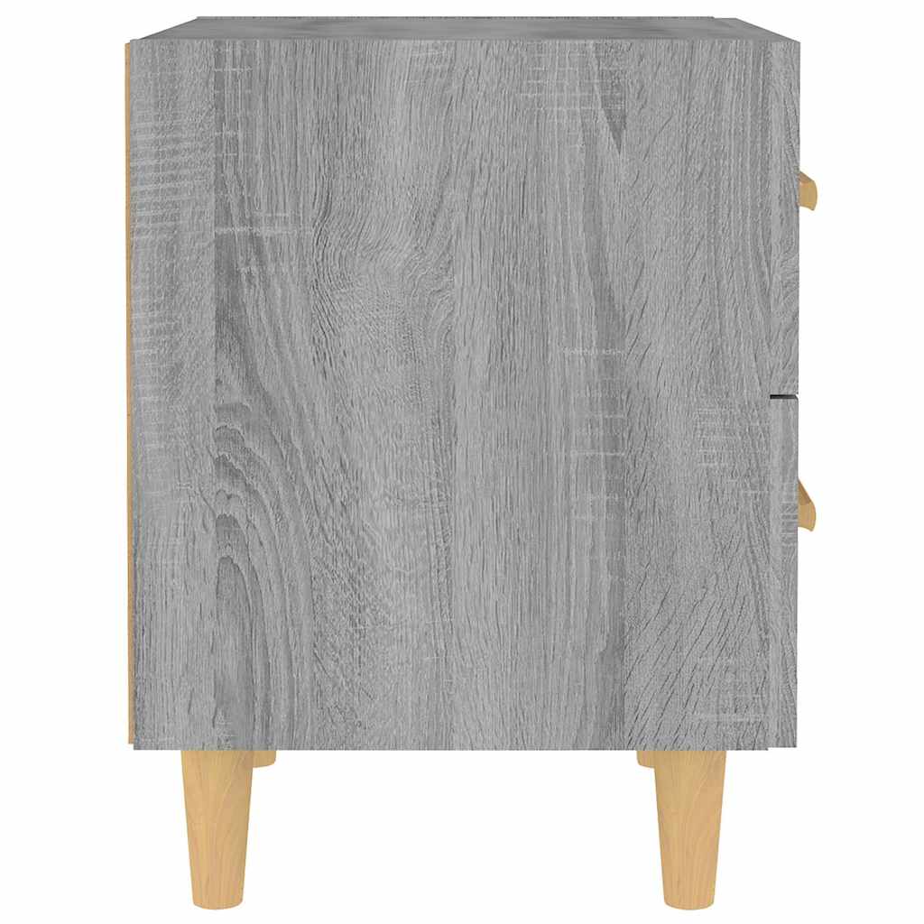 Bed Cabinets 2 pcs Grey Sonoma 40x35x47,5 cm