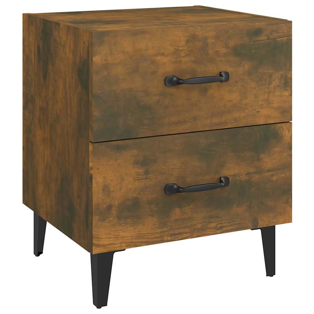 Bedside Cabinet Smoked Oak 40x35x47,5 cm