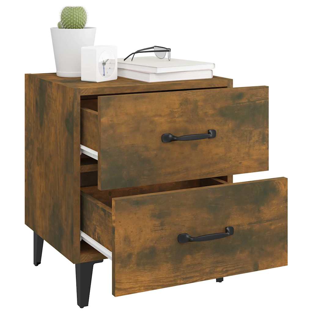 Bedside Cabinet Smoked Oak 40x35x47,5 cm