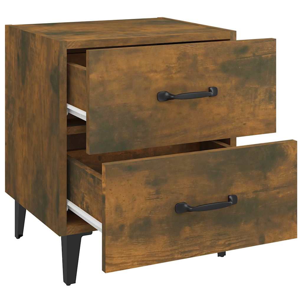 Bedside Cabinet Smoked Oak 40x35x47,5 cm