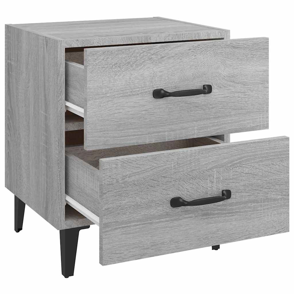 Bedside Cabinet Grey Sonoma 40x35x47,5 cm