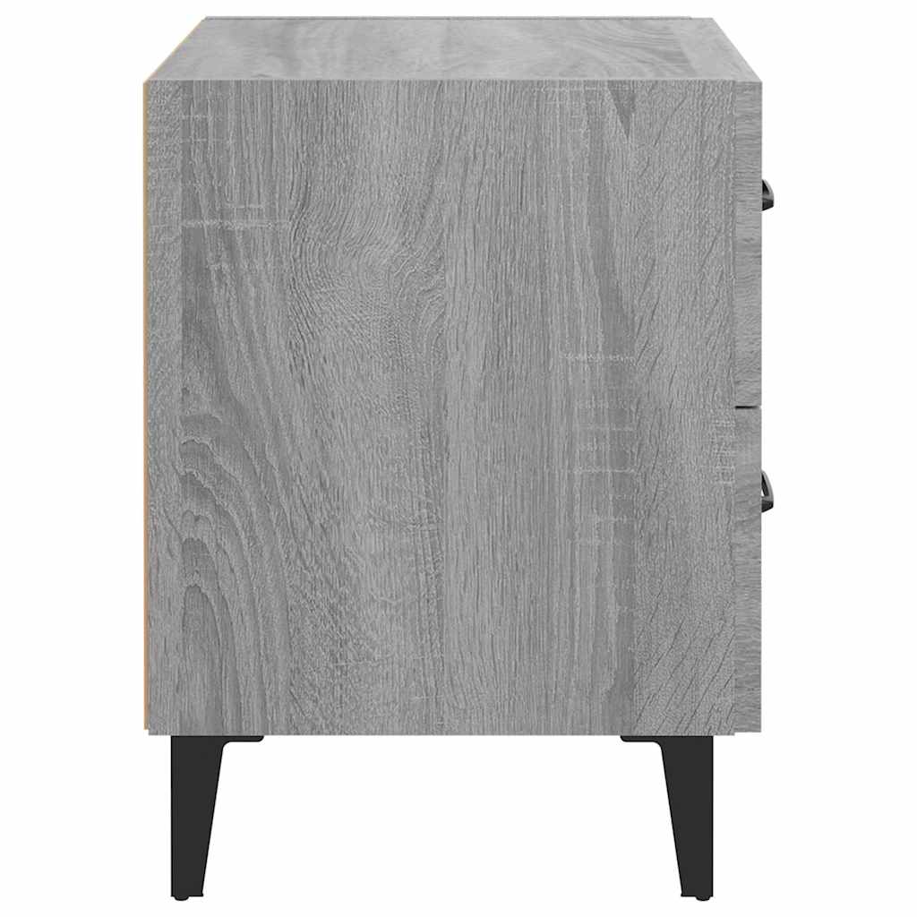 Bedside Cabinet Grey Sonoma 40x35x47,5 cm