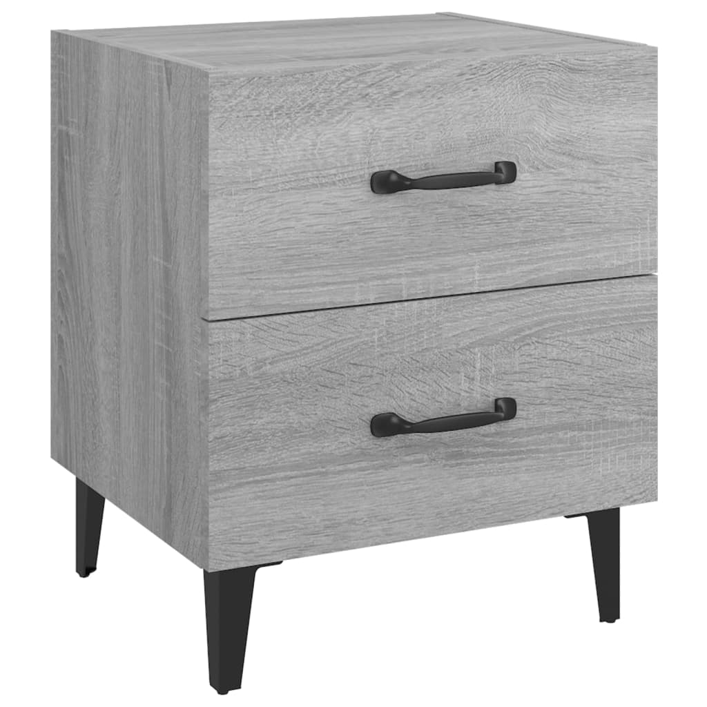 Bedside Cabinets 2 pcs Grey Sonoma 40x35x47.5 cm