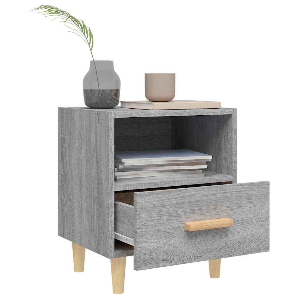 Bedside Cabinets 2 pcs Grey Sonoma 40x35x47 cm
