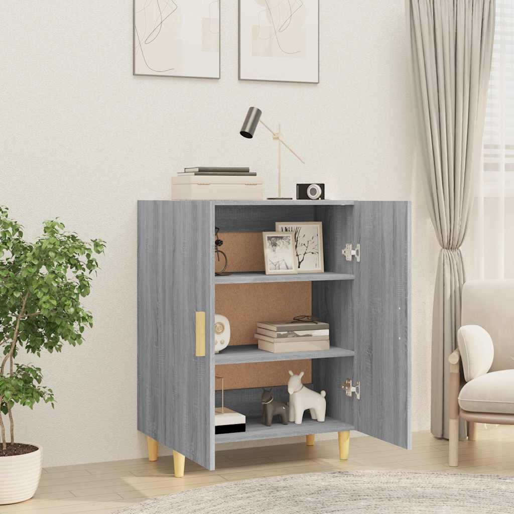 Sideboard Grey Sonoma 70x34x90 cm Engineered Wood