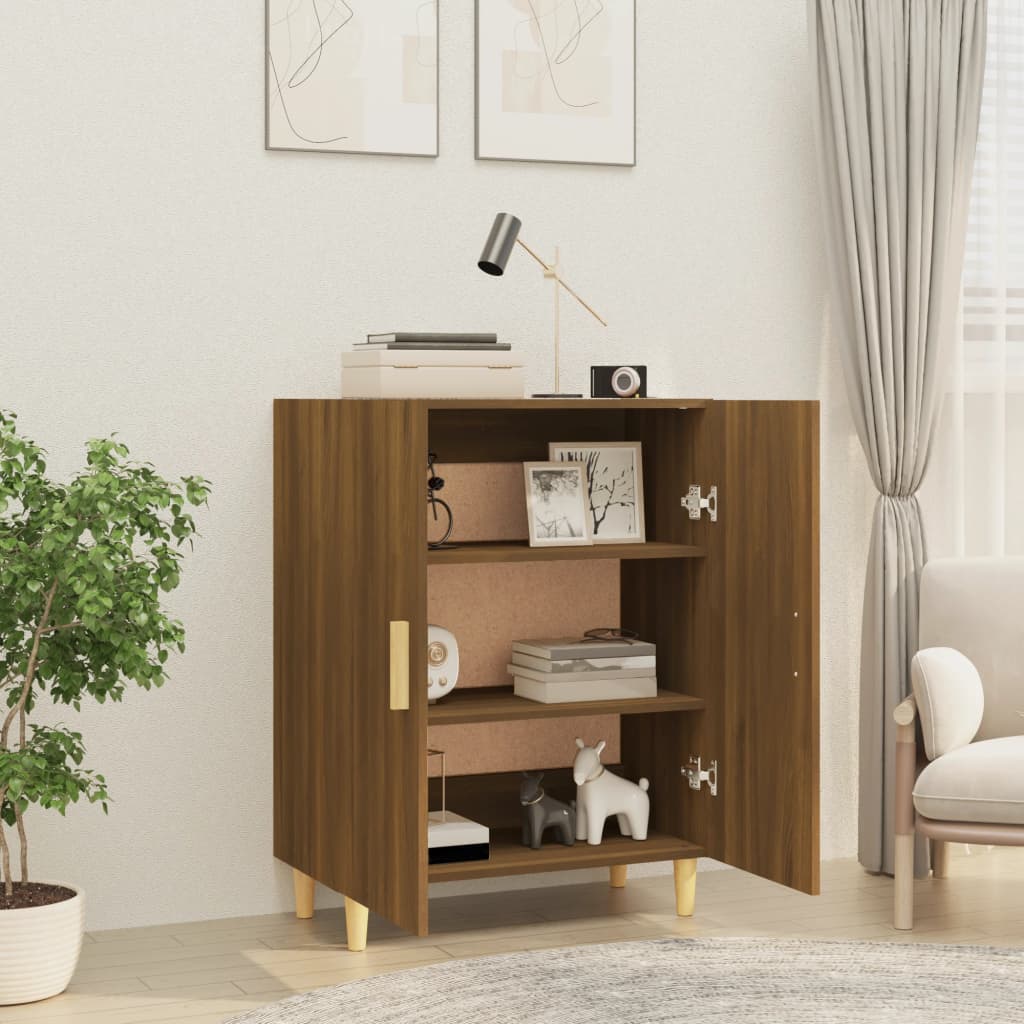 vidaXL Sideboard Brown Oak 70x34x90 cm Engineered Wood