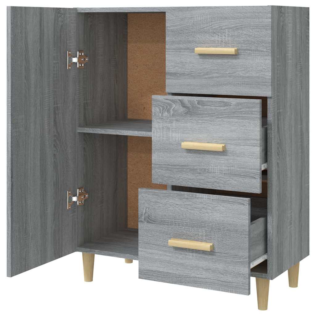 Sideboard Grey Sonoma 69,5x34x90 cm Engineered Wood
