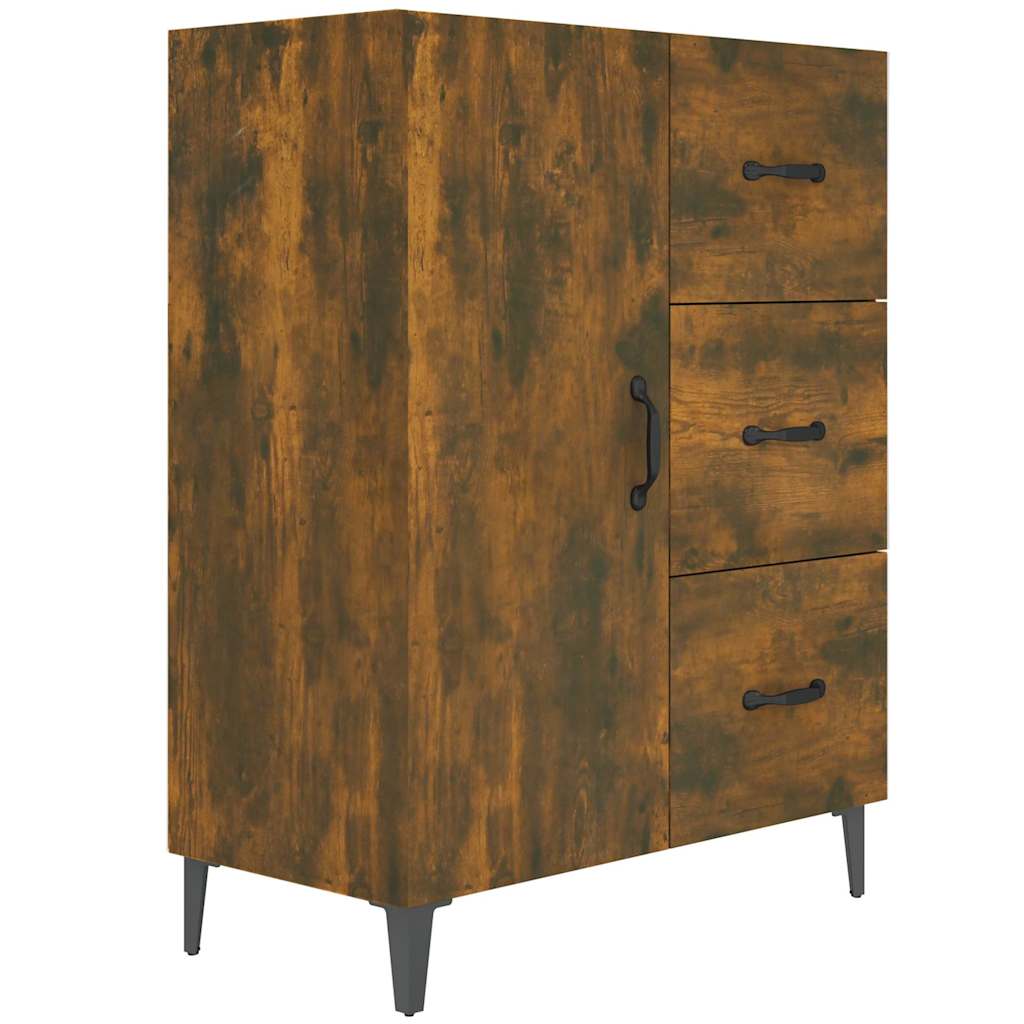 Sideboard Smoked Oak 69,5x34x90 cm Engineered Wood