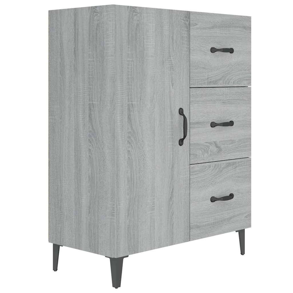 Sideboard Grey Sonoma 69,5x34x90 cm Engineered Wood