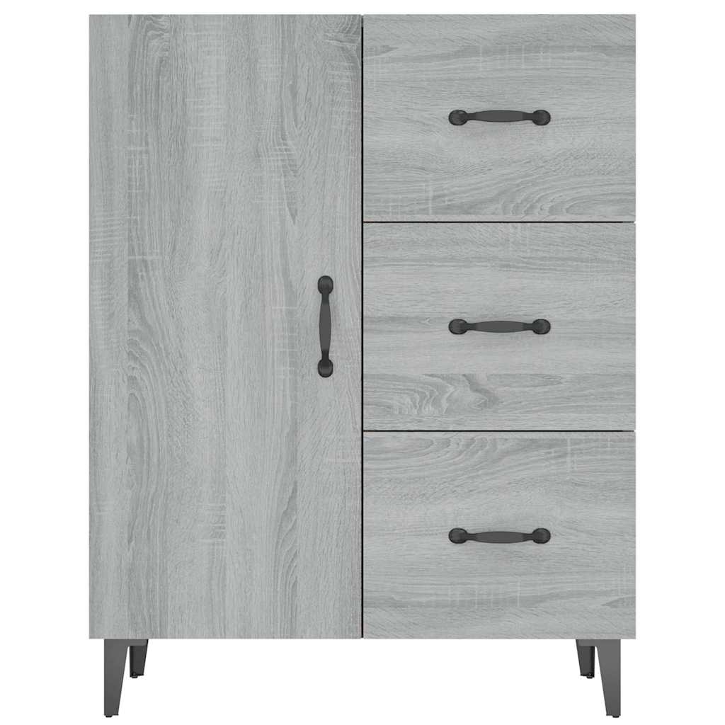 Sideboard Grey Sonoma 69,5x34x90 cm Engineered Wood